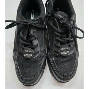Laforst 5238-10 Comp Toe Slip Oil Resistant Black Grip Work Safety Shoes 10 EUC